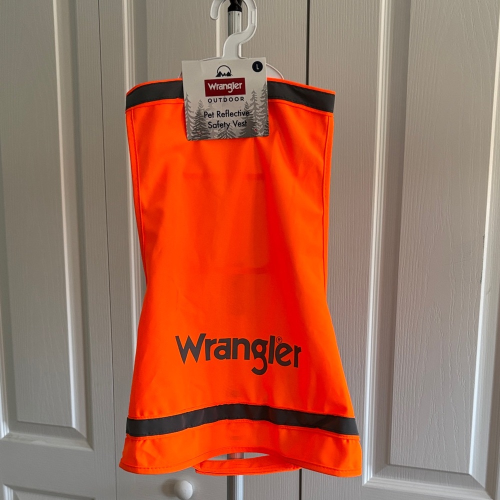 Wrangler Orange Reflective Pet Safety Vest